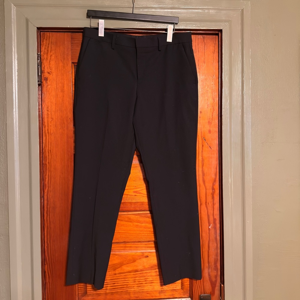 Express Men's Black Slim Fit Dress Pants